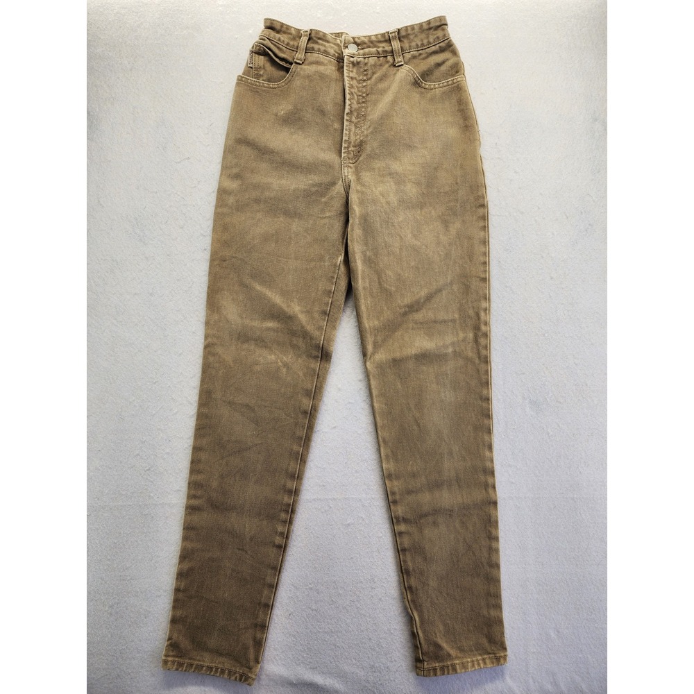 Bongo Vintage High Waisted Tapered Leg Jeans Brown Made in USA Size 5
